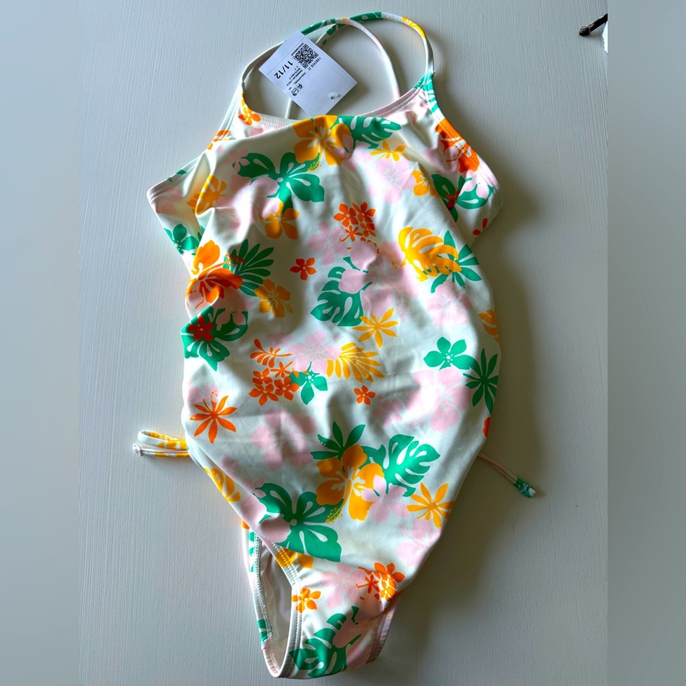 NWT forever 21 Floral Kids Swimwear size 11/12
